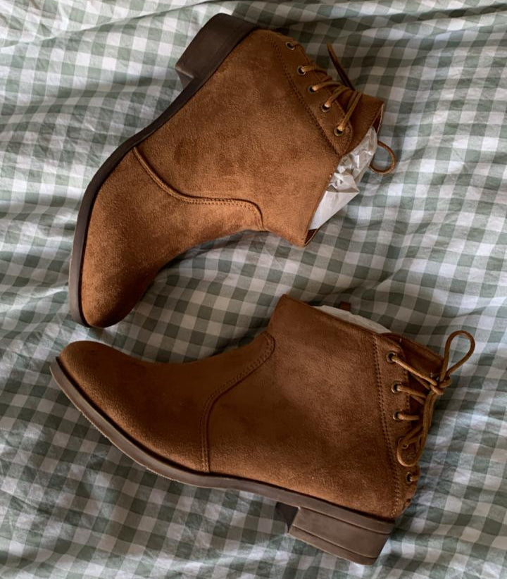 Faux Suede Ankle Boots